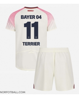 Billige Fotballdrakt Bayer Leverkusen Martin Terrier #11 Replika Bortedraktsett Barn 2025-26 Kortermet (med bukser)